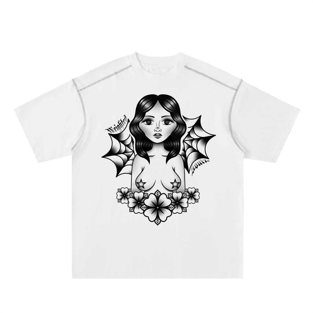 Pinup Oversized Stitched Tee
